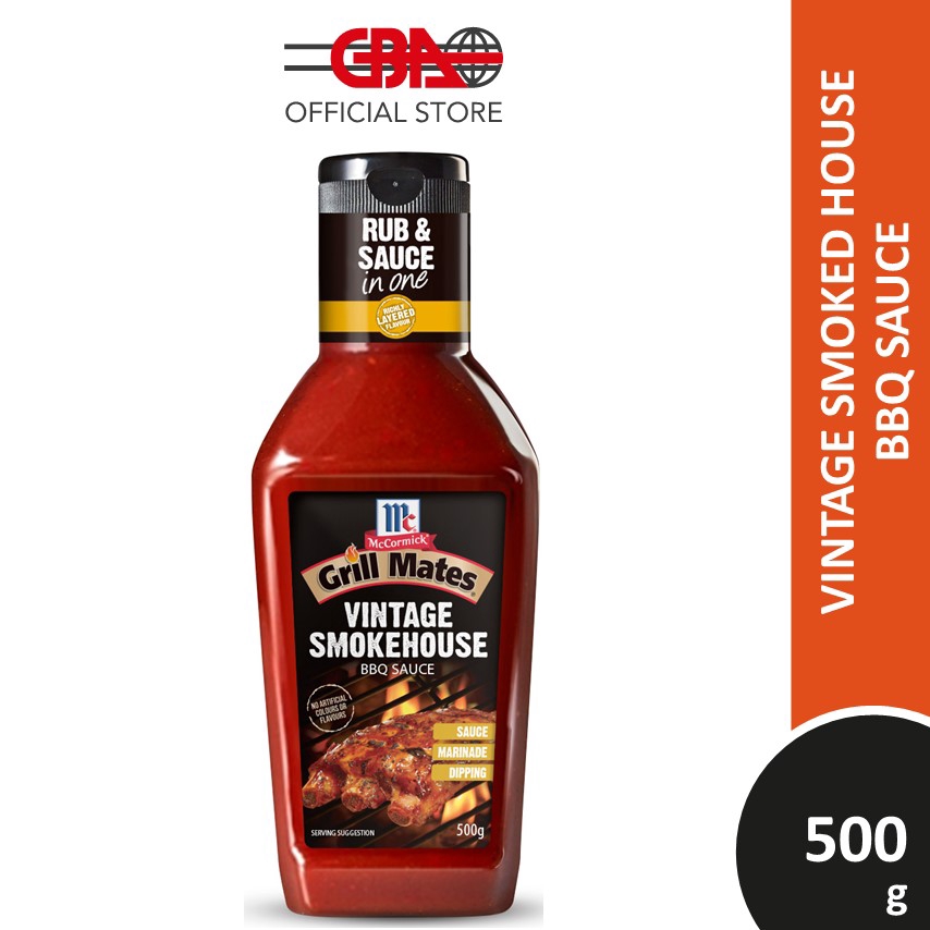 McCormick Grill Mates BBQ Sauces 500g Vintage Smoke House Shopee