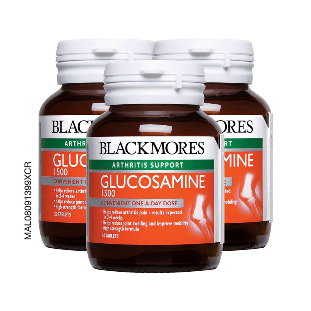 BLACKMORES GLUCOSAMINE 1500MG TABS 30S PACKOF3 EXP04/2022 Shopee