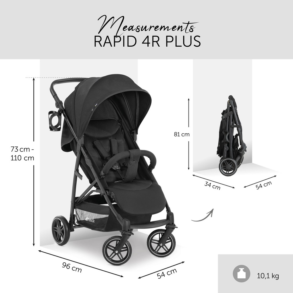 Hauck Rapid 4R Plus Stroller (Use until 25kg) - NEW | Shopee Malaysia
