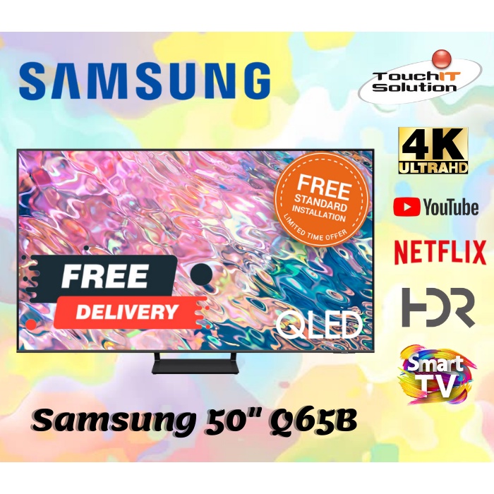 Sam sung 50" Q65B QLED 4K Smart TV (2022) 50Q65BA Shopee Malaysia