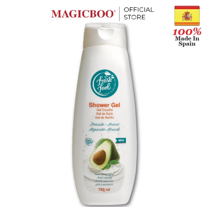 Magicboo Fresh Feel Avocado Shower Gel 750ml Shopee Malaysia