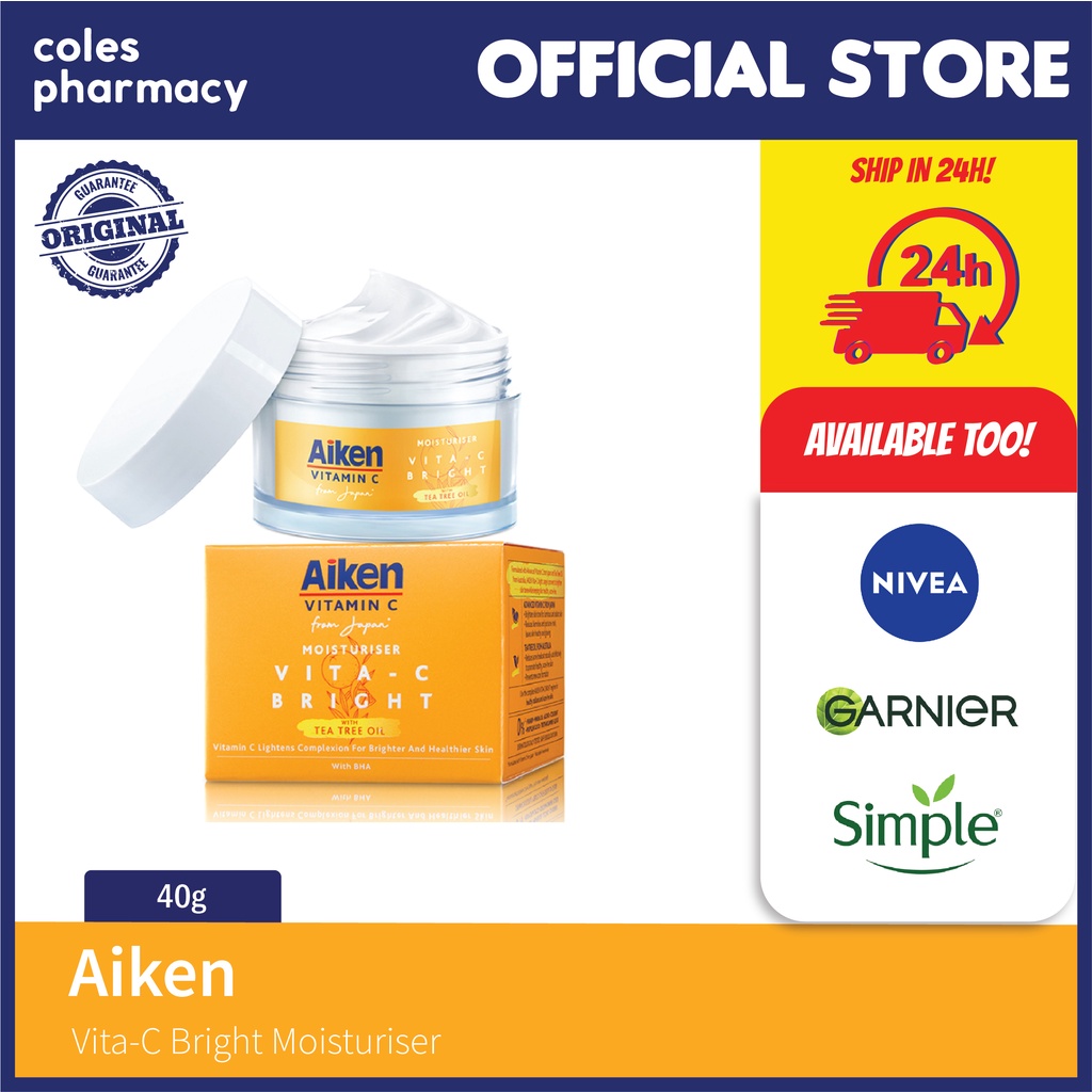 Aiken VitaC Bright Moisturiser 40g Shopee Malaysia