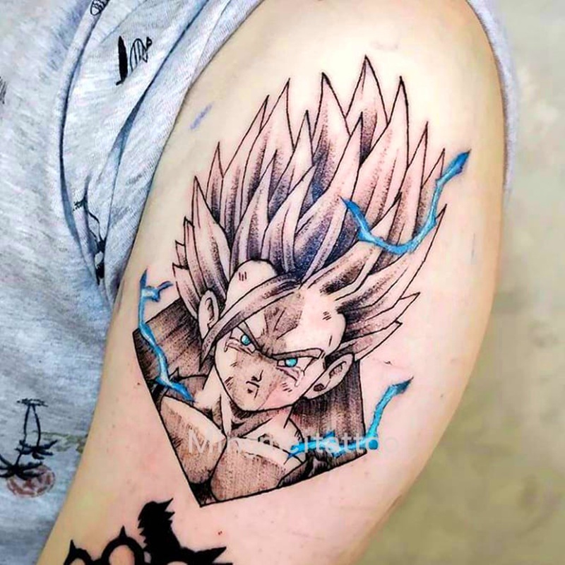 6 Sheets Dragon Ball Saiyan Goku Tattoo Sticker Cartoon Temporary Tattoo Waterproof Fake Tattoo Sticker | Shopee Malaysia 800_x_800_jpg
