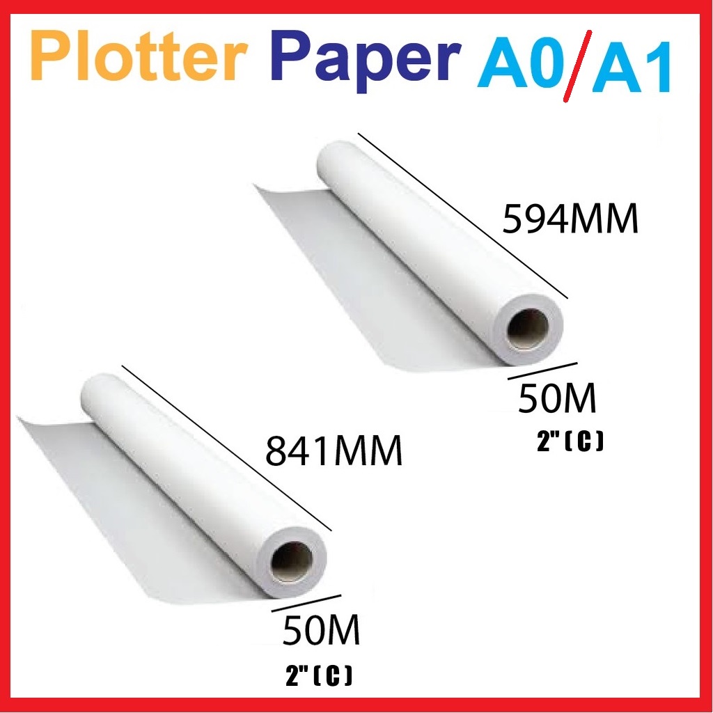PLOTTER PAPER A1 & A0 / PRINTING PAPER A1 & A0 /PLANING PAPER PAPER A1