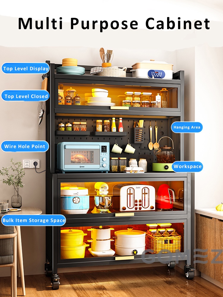 Storage with flip top door/Kitchen Rack/Living Room Rack