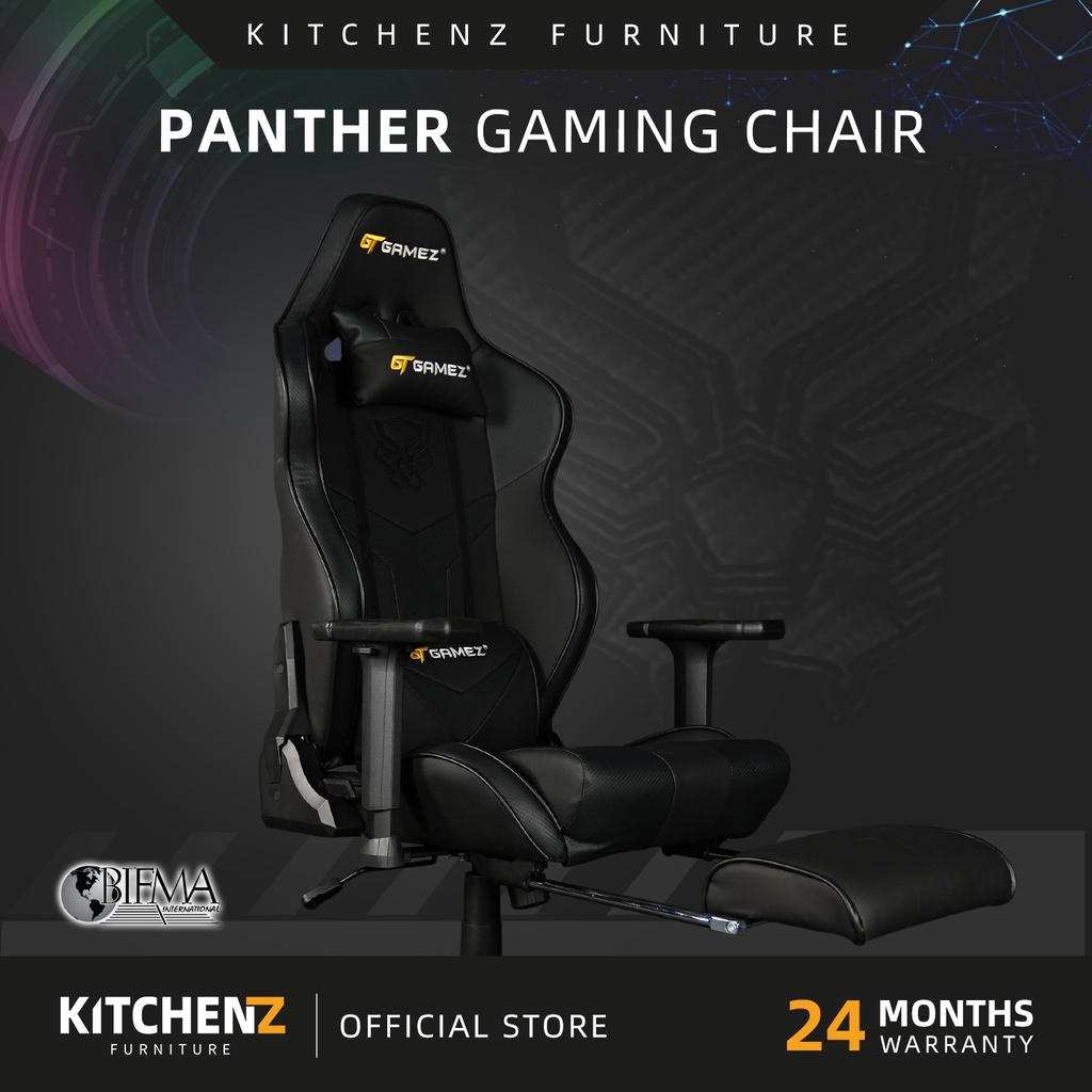 GTGAMEZ PANTHER Gaming Chair Ergonomic Chair Office Chair Executive Chair Recliner Chair Kerusi