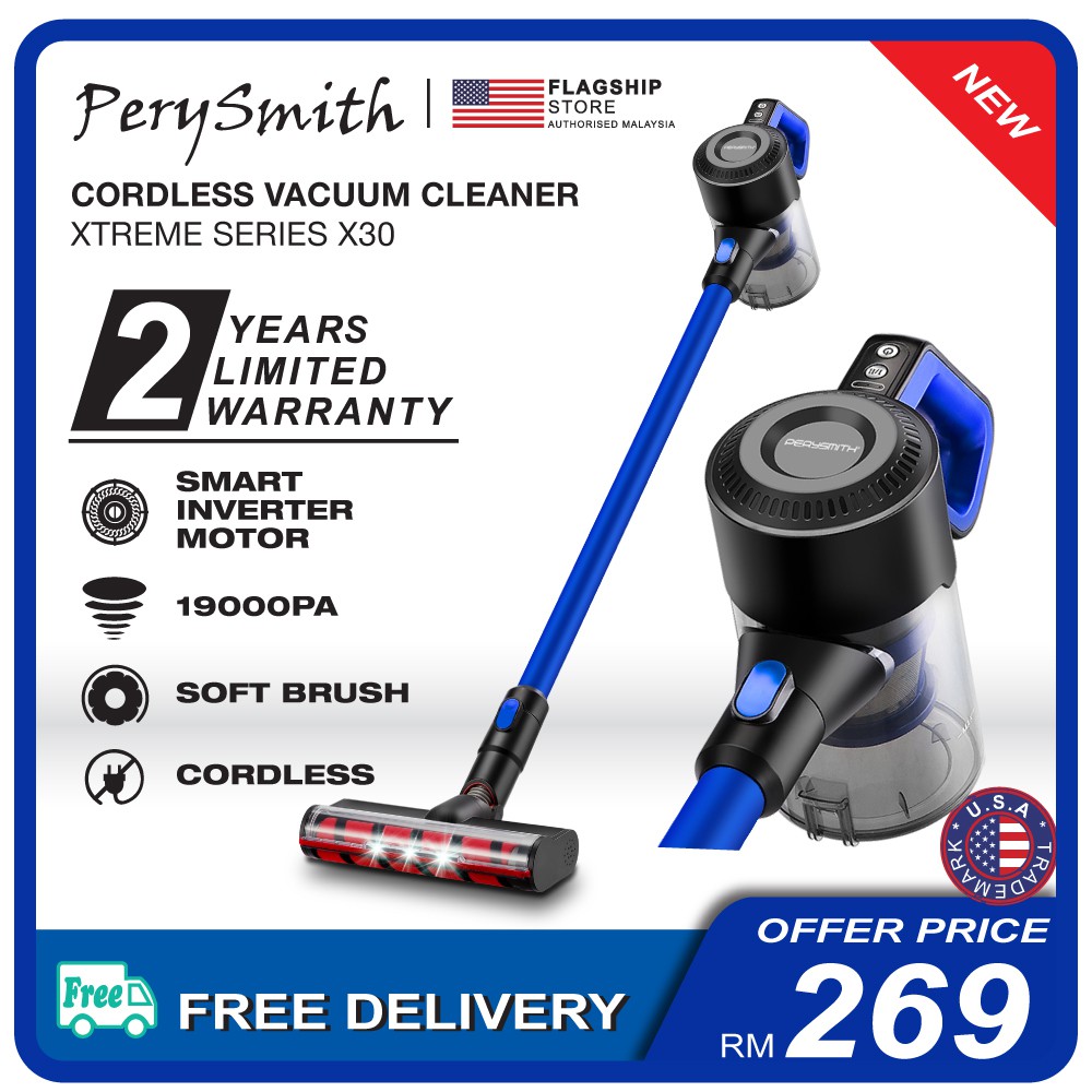 [FLAGSHIP STORE] PerySmith Cordless/Wireless Vacuum Cleaner XTREME