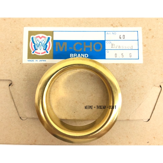 10 sets of 40mm Brass Eyelet Rings and Washer Curtain DIY/ 10 pasang Eyelet Langsir Shopee