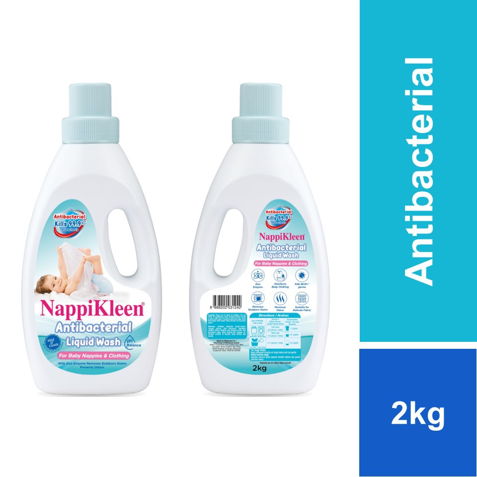 Nappikleen AntiBacterial Liquid Wash 1.85kg Shopee Malaysia