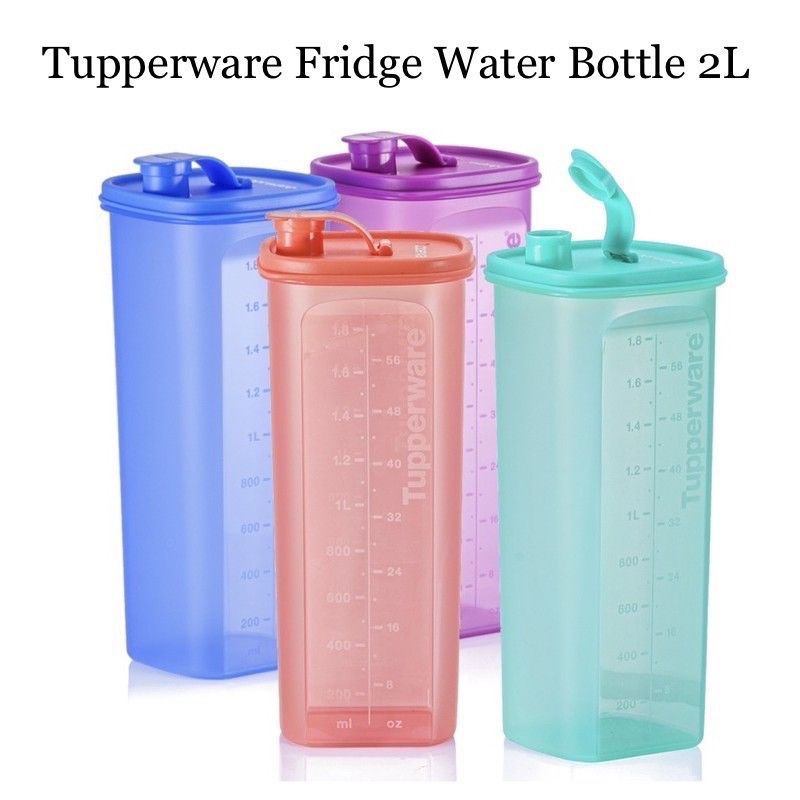 Fridge Water Bottle (4) 2L Tupperware Plus