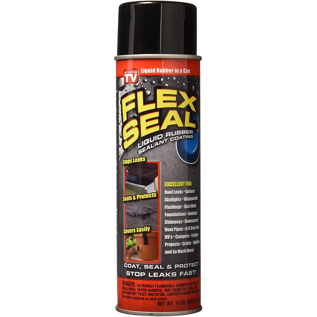 Flex Seal Liquid Rubber Sealant Coating Spray, Black 14 Oz Shopee