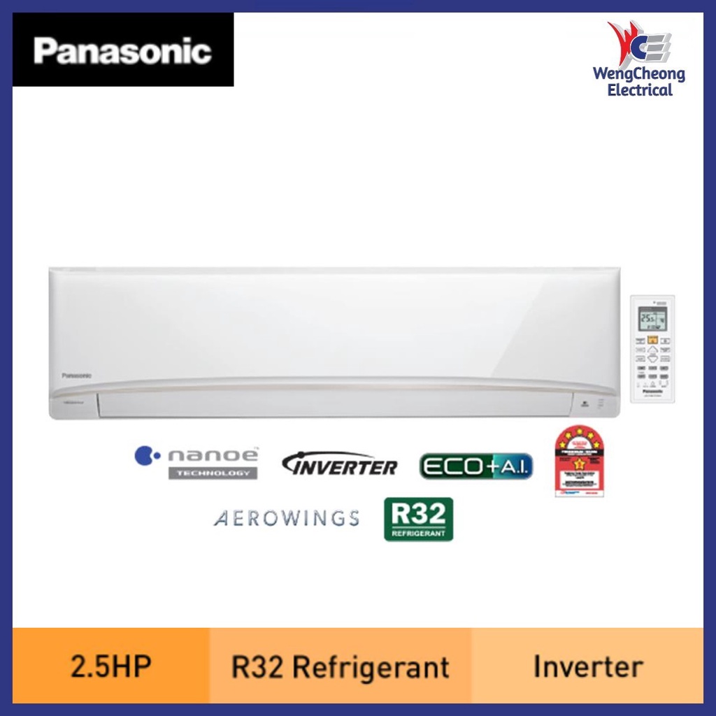 PANASONIC CSXPU24XKH (2.5HP) AIR CONDITIONER XDELUXE INVERTER R32 CS