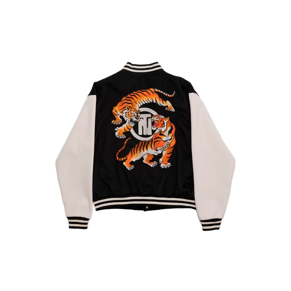 TNTCO Tiger Varsity Jacket (Black) Shopee Malaysia