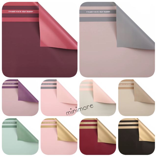 20 Sheet Waterproof Flower Wrapping Paper Shopee Malaysia