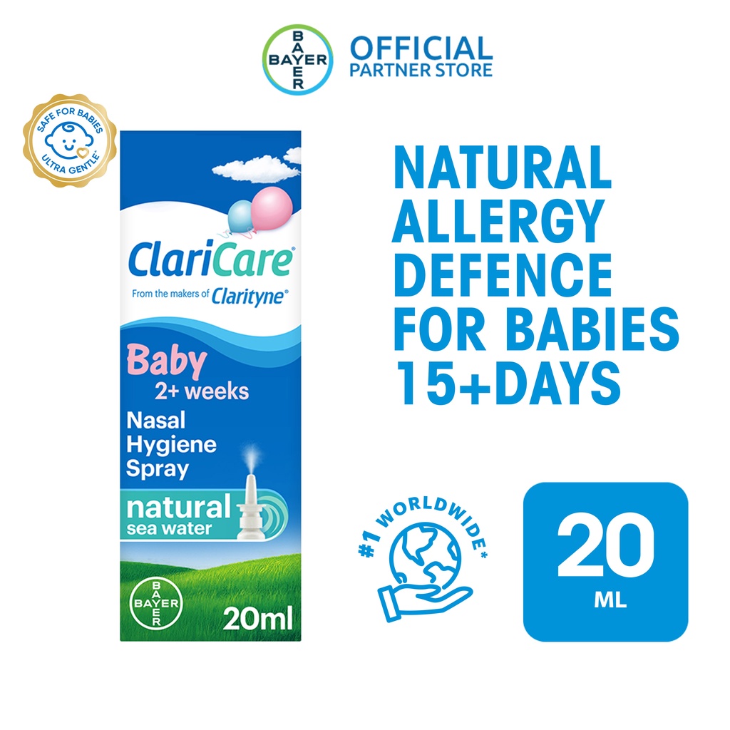 ClariCare Daily Nasal Hygiene Spray For Nasal Irritation & Blockage For
