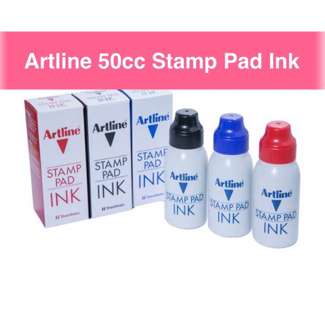 Artline Stamp Pad Ink Refill (Black/Blue/Red) Shopee Malaysia