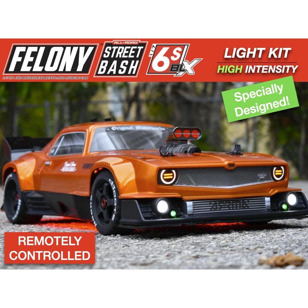 Arrma FELONY / INFRACTION 6s Lights Kit Remote Control LED Headlight