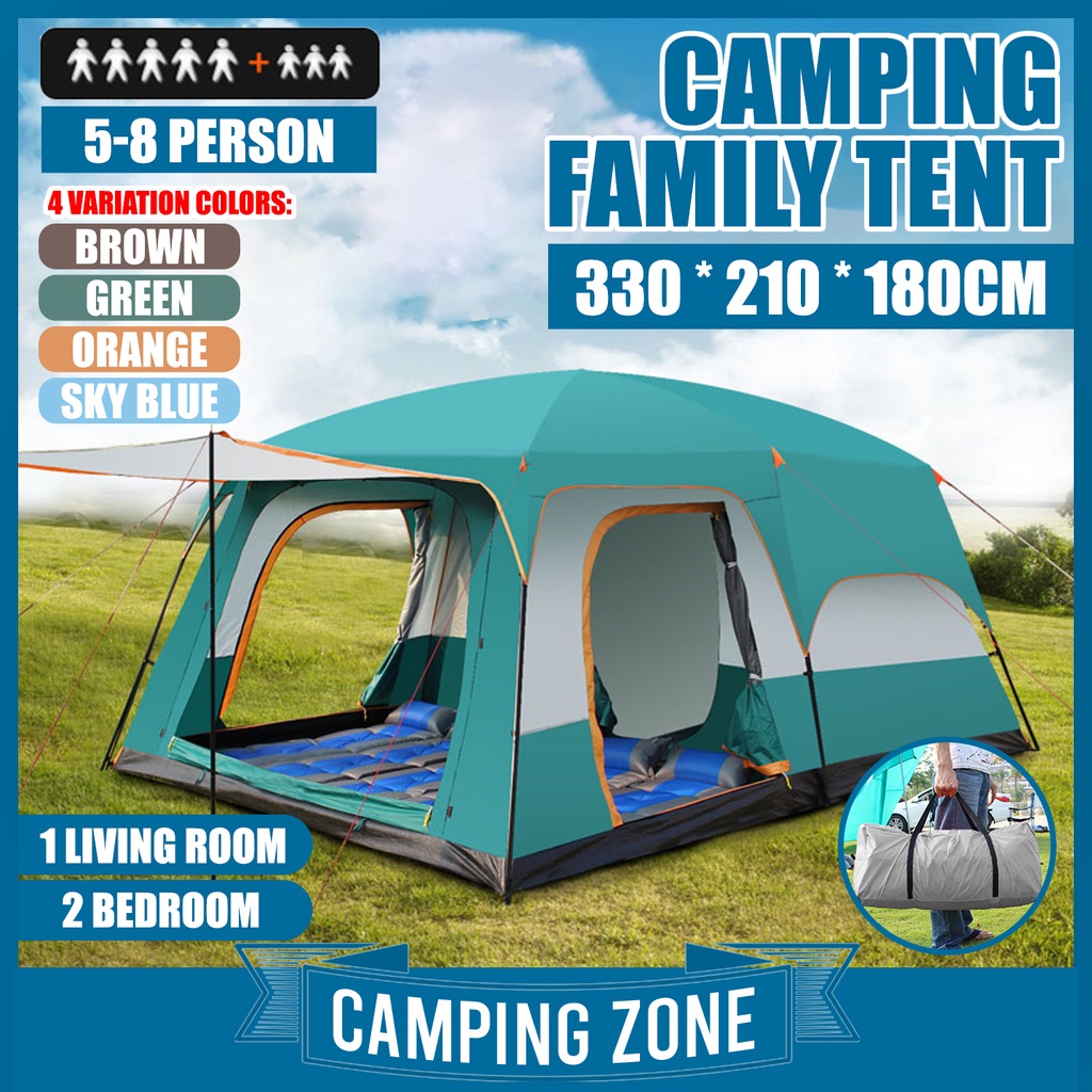58 Person Large Camping Tent Waterproof Family Tents for Outdoor