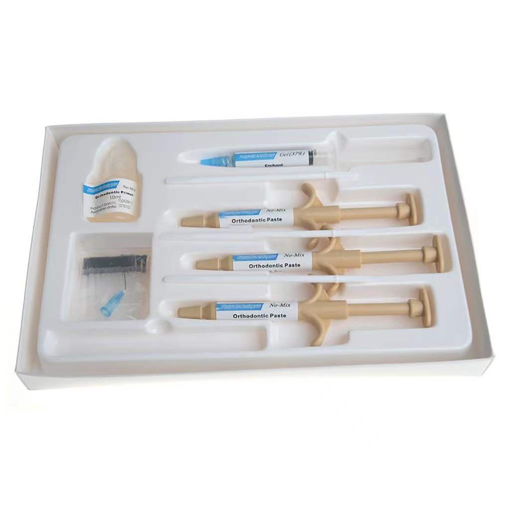Dental Orthodontic Brackets Braces Glue Bonding Self Cure Adhesive Paste One Step Bonding Kit