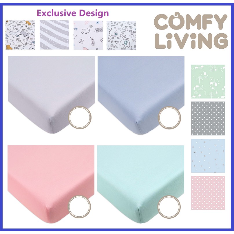 Comfy Living Mattress Fitted Sheet Comfy Baby Mattress Sheet Shopee