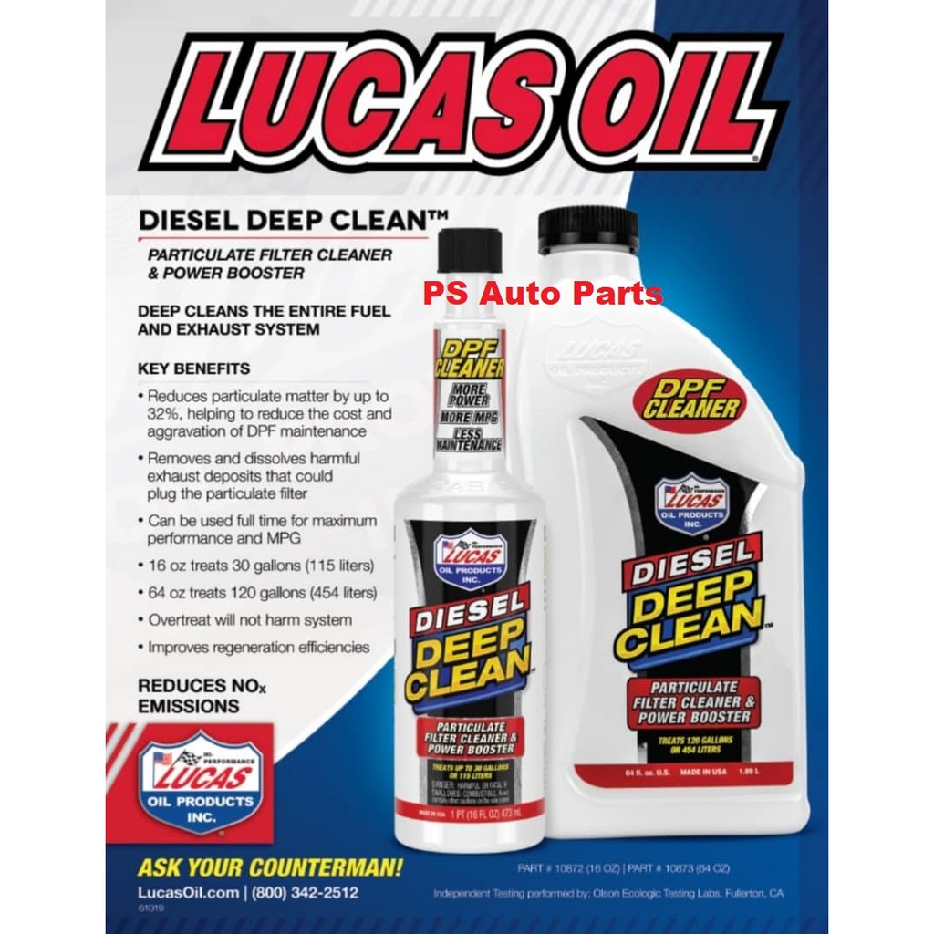 Lucas Diesel Deep Clean Diesel Injector cleaner Diesel Additive 473ml Made From USA 100 Genuine