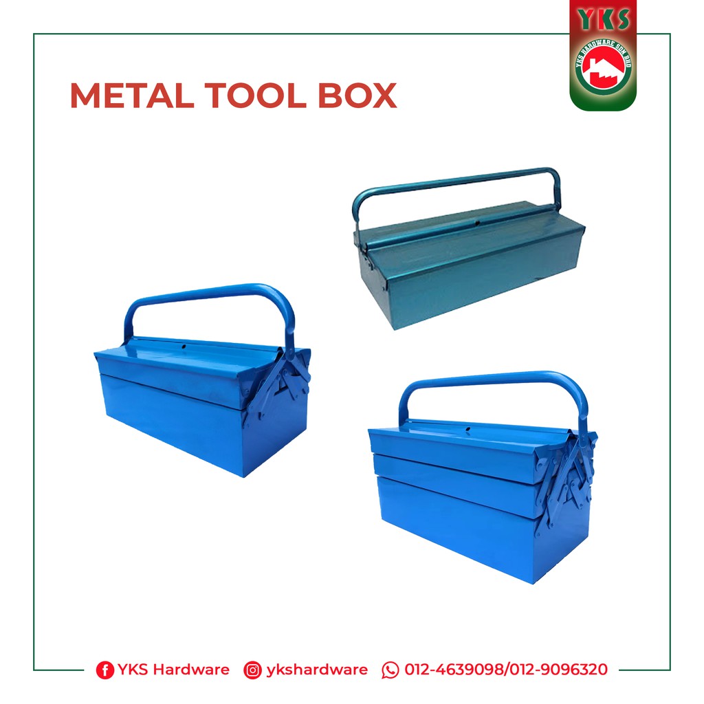 SSJ Metal Tool Box Blue / Universal Storage Tool Box Shopee Malaysia