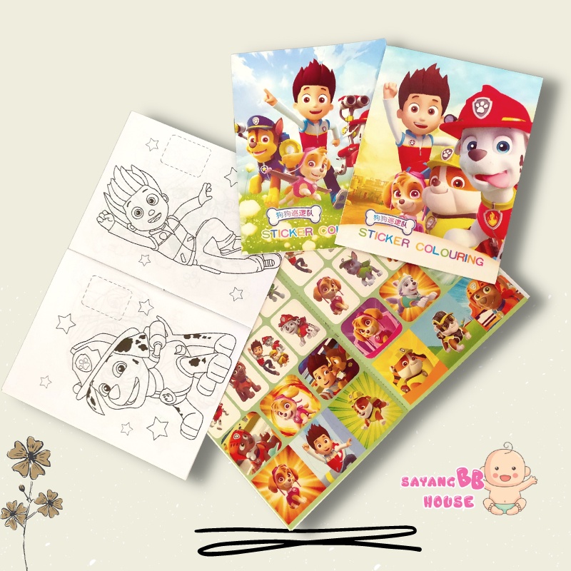 Paw patrol Colouring Book 30 books Shopee Malaysia