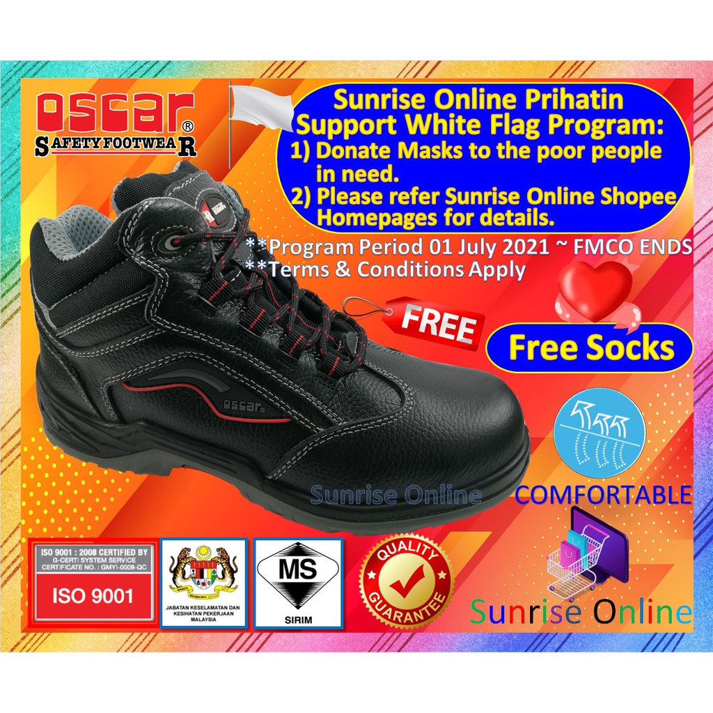 [ORIGINAL]Oscar Safety Shoes MID CUT SAFETY BOOT(829 SuperTEC E