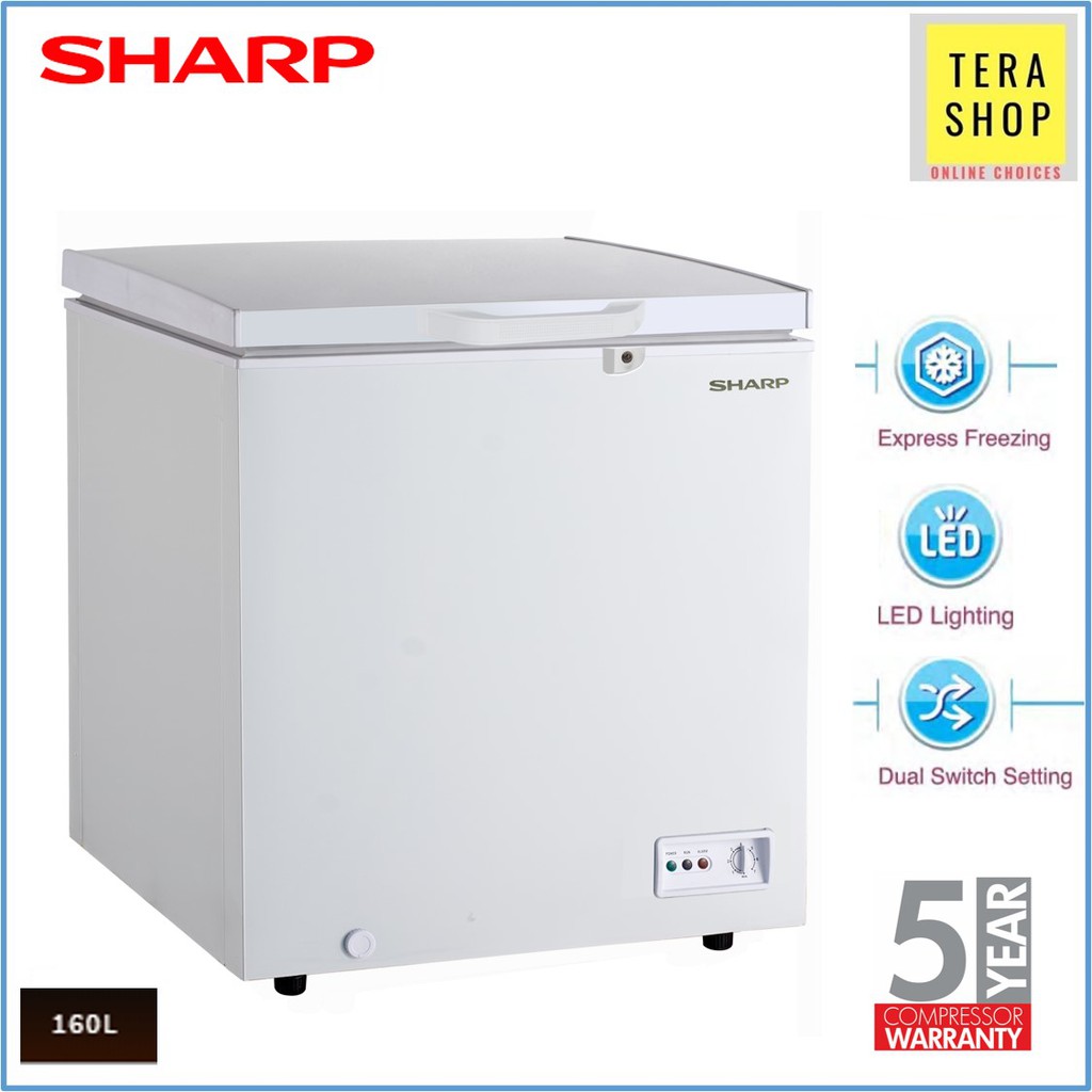 Sharp SJC168 Chest Freezer 160L Peti Beku Shopee Malaysia