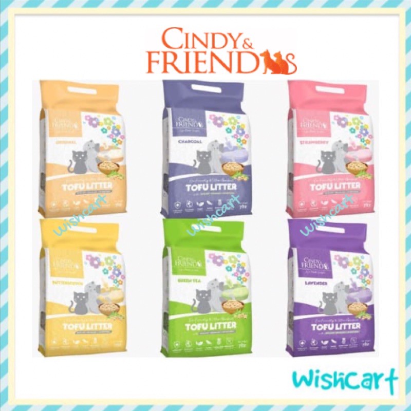 Cindy & Friends Tofu Cat Litter 7Ltr (2.8kg) Ready Stock Shopee Malaysia