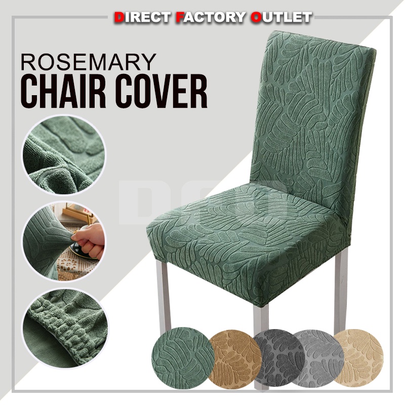 DFO Chair Cover Sarung Kerusi Meja Makan Rosemary Fabric Pattern Dining