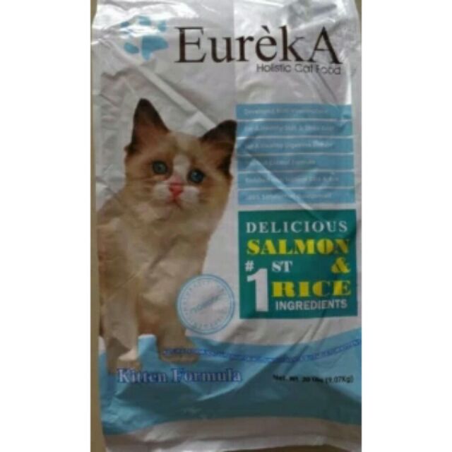 Eureka Holistic Cat Food Salmon & Rice Kitten Formula 9.07kg Shopee