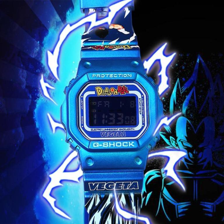 Vegeta Dragon Ball Custom Designed GShock DW5600 Digital Watch Goku