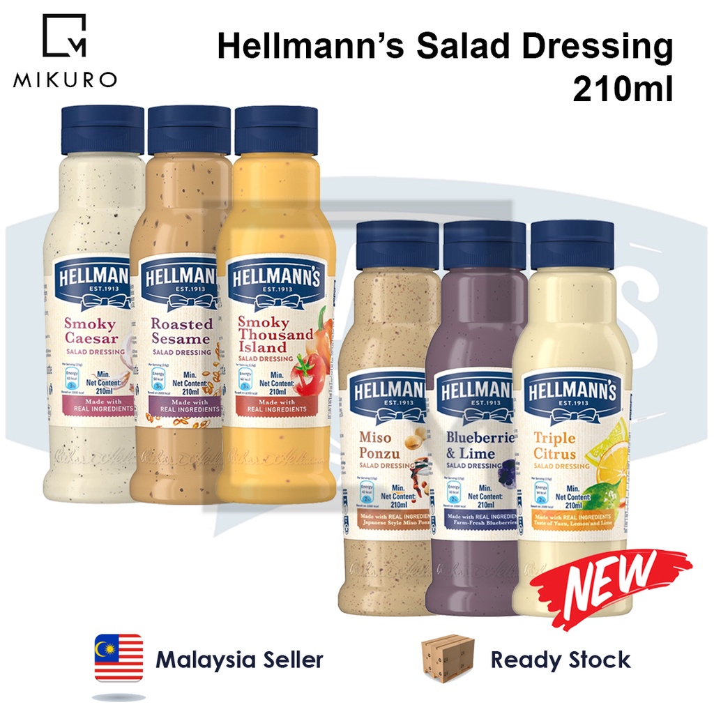 !!NEW FLAVOUR!!! Hellmanns Salad Dressing 210ml Shopee Malaysia