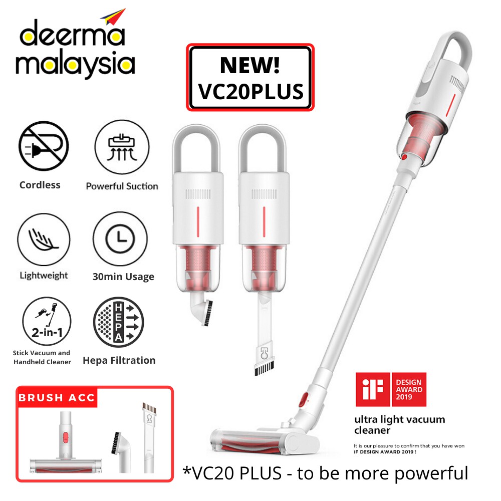 NEW Version Deerma VC20 PLUS Wireless Vacuum Handheld Cleaner (White