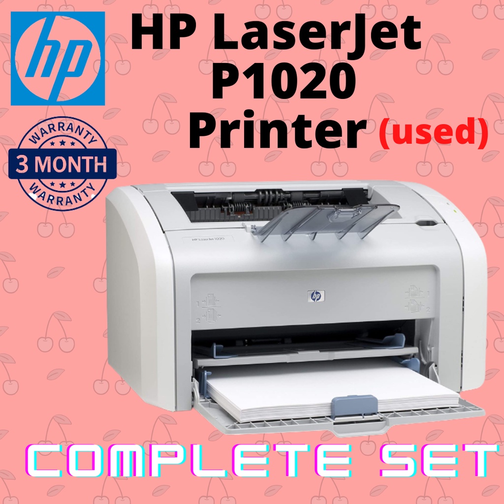 HP LaserJet 1020 Printer (USED) WARRANTY 3 MONTH COMPLETE SET Shopee Malaysia
