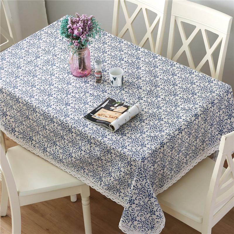 Vintage Square Tablecloth Kitchen Table Cloth Indoor Decorative Macrame