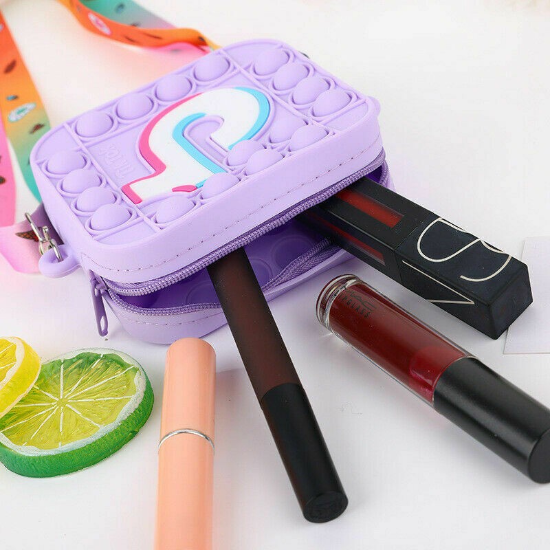 Pop IT Bag Kids Sling Bag POP ITS POPIT PUSH IT TIKTOK Mini Wallet Shopee Malaysia