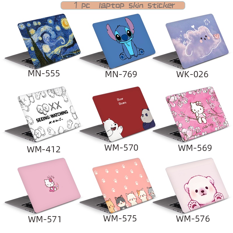 Cute laptop skin stickers, Hello Kitty waterproof stickers, laptop