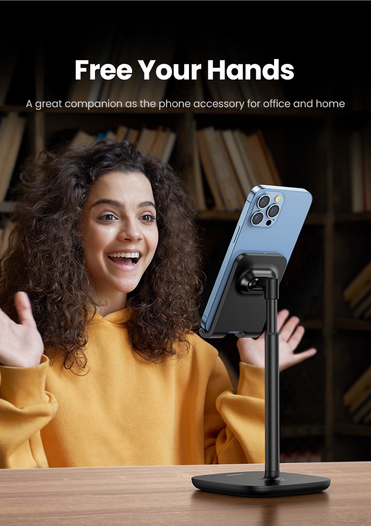 UGREEN Phone Stand Desk Foldable Phone Holder Portable Adjustable Video