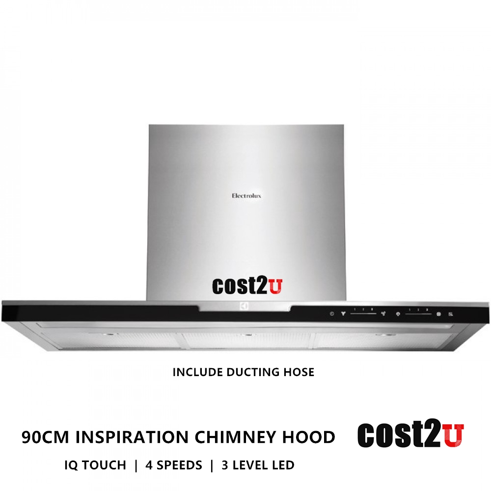 ELECTROLUX EFC926BAR 90CM INSPIRATION CHIMNEY KITCHEN HOOD