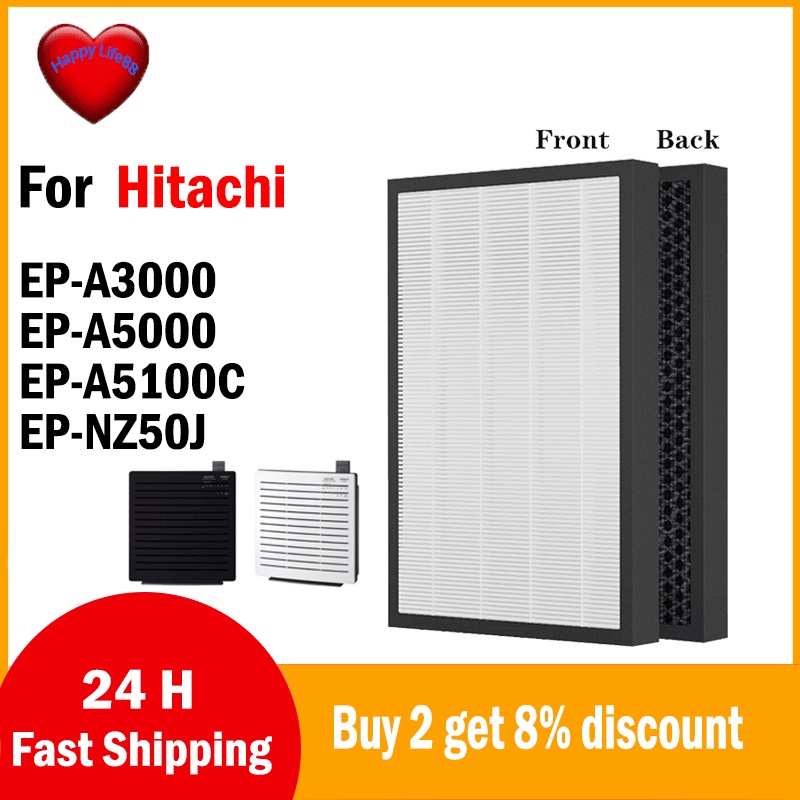 for Hitachi air purifier HEPA Filter Activated carbon deodorizing