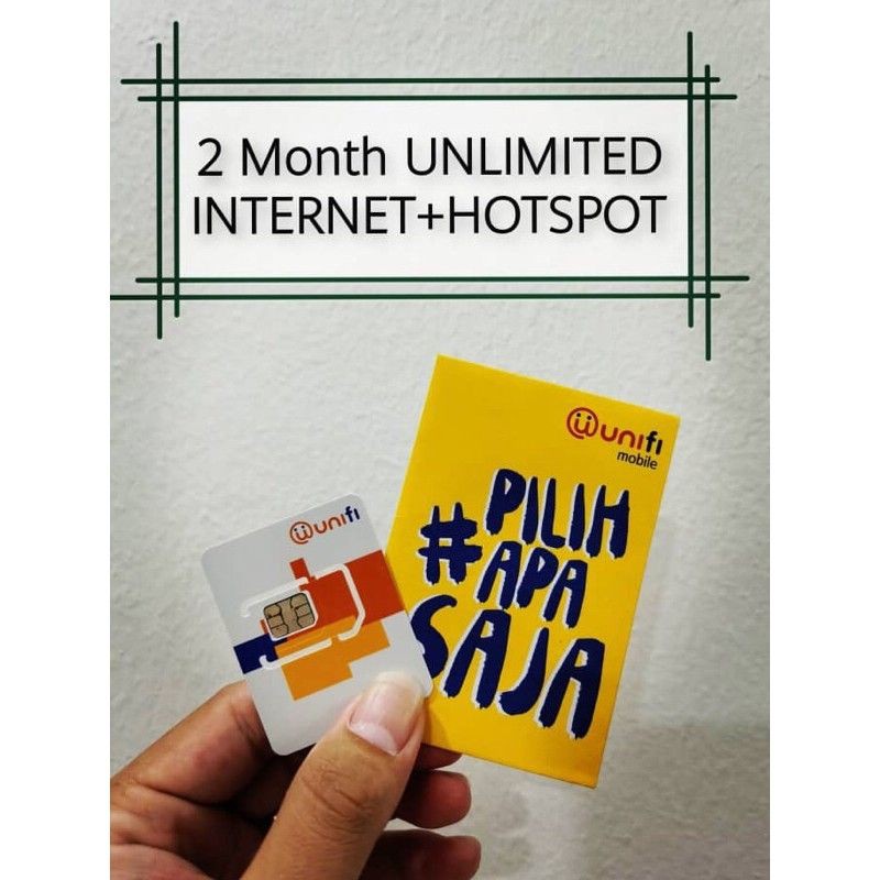 UNIFI SIM 【2 MONTH 】UNLIMITED DATA & HOTSPOT Shopee Malaysia