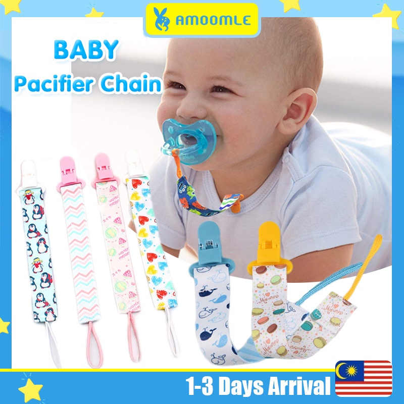 Baby Pacifier Chain Clip Dummy Pacifier Spring Soother Nipples Holder