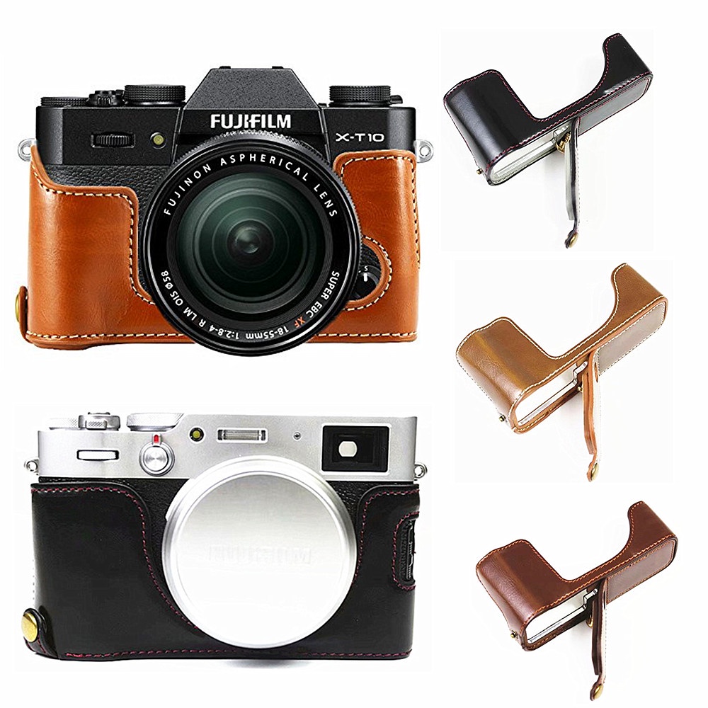 Pu Leather Camera Bag Body Case For Fujifilm XS10 XE4 X100V XF10 X