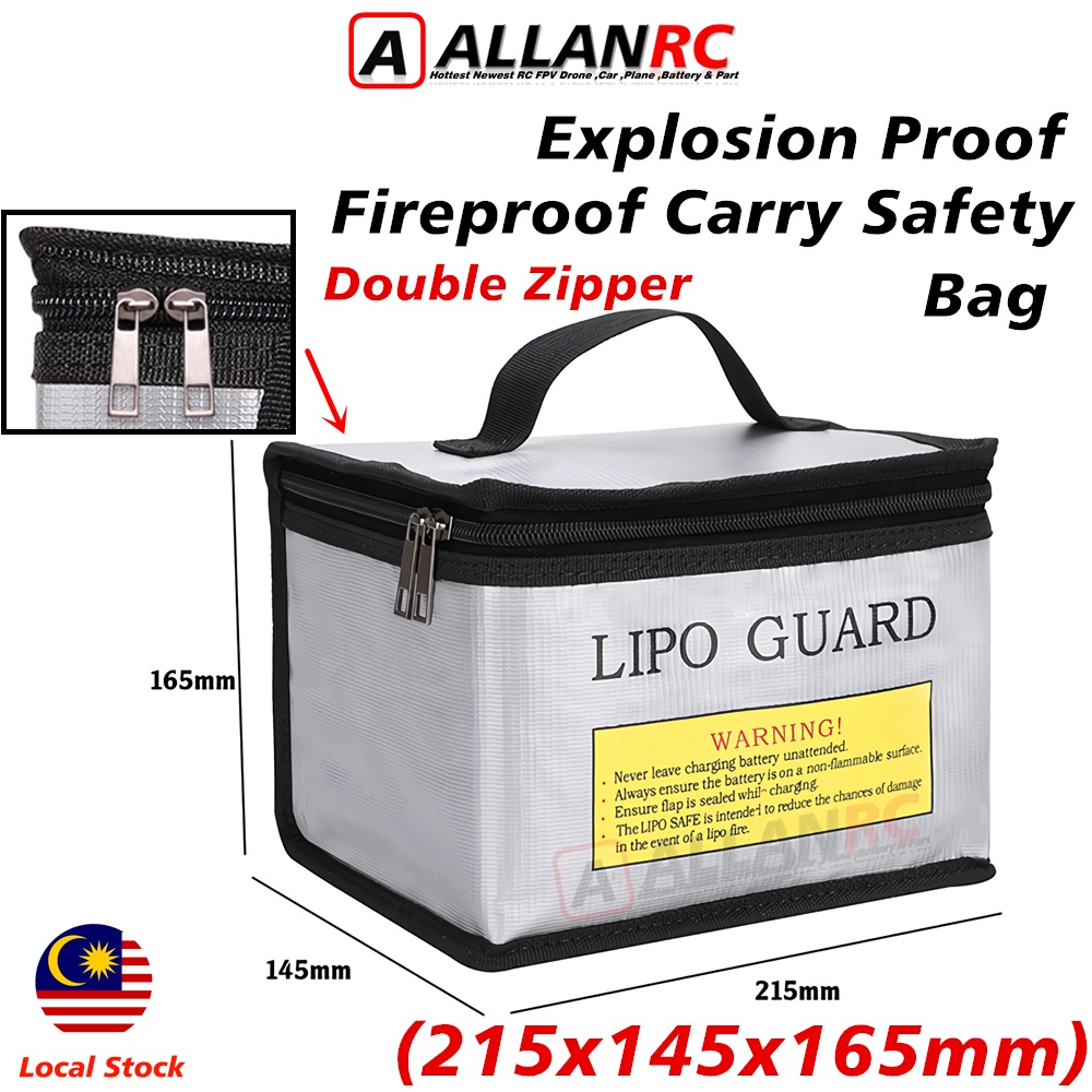Lipo Battery Portable Fireproof Explosion Proof Safety Bag