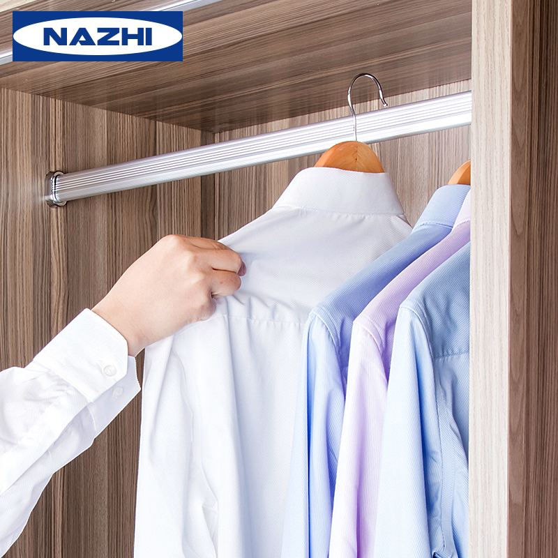 Wardrobe clothes hanging rod spot in the wardrobe hanging bar wardrobe