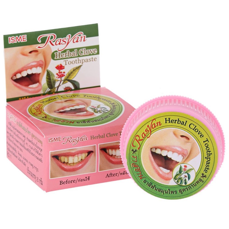 Isme Rasyan Herbal Clove Toothpaste Whitening Teeth AntiBacteria 25g
