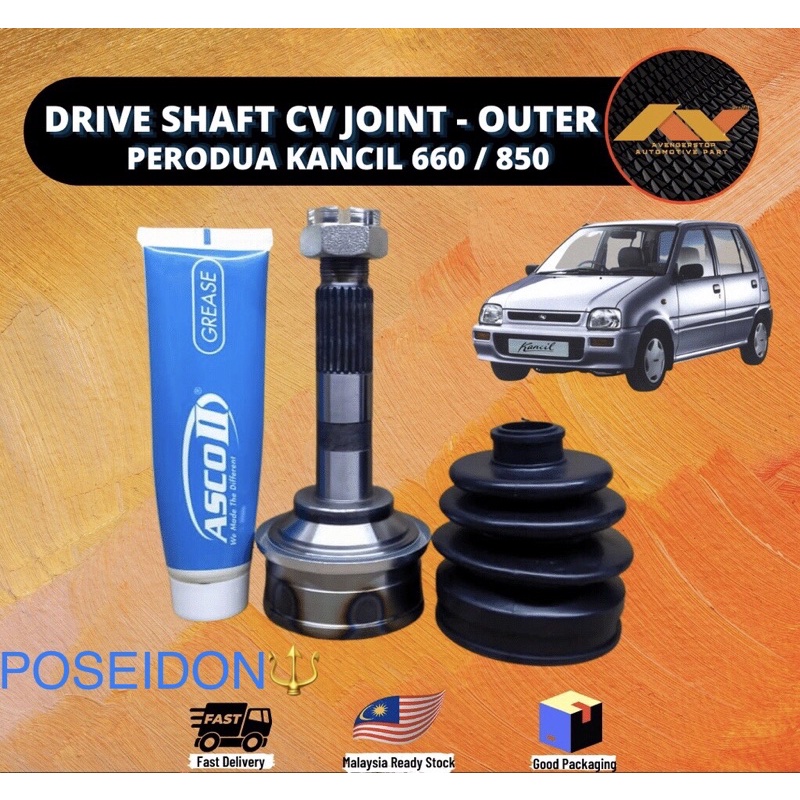 Perodua Kancil Daihatsu Mira CV Joint Drive Shaft 24x44x20 24x44x19