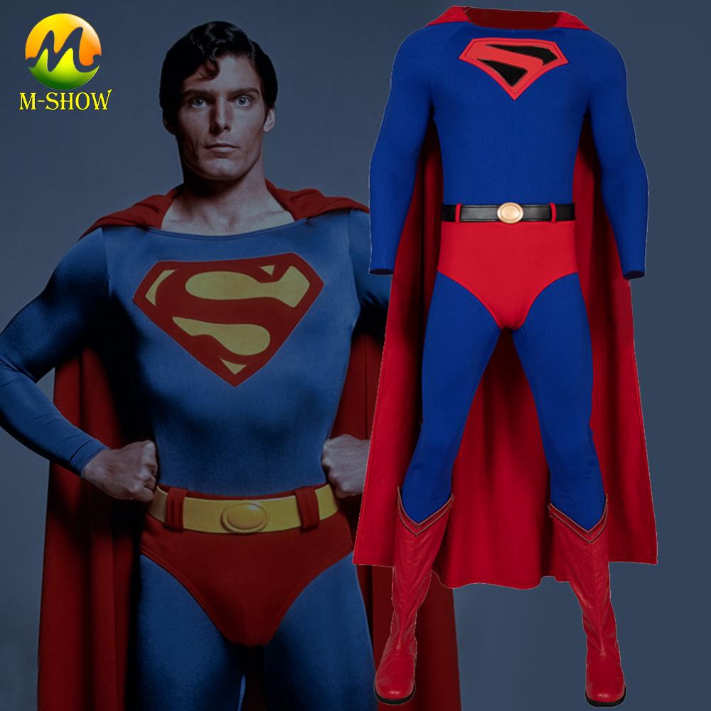 DC Comic Superman Costume Kingdom Come Superhero Cosplay Jumpsuit Cloak